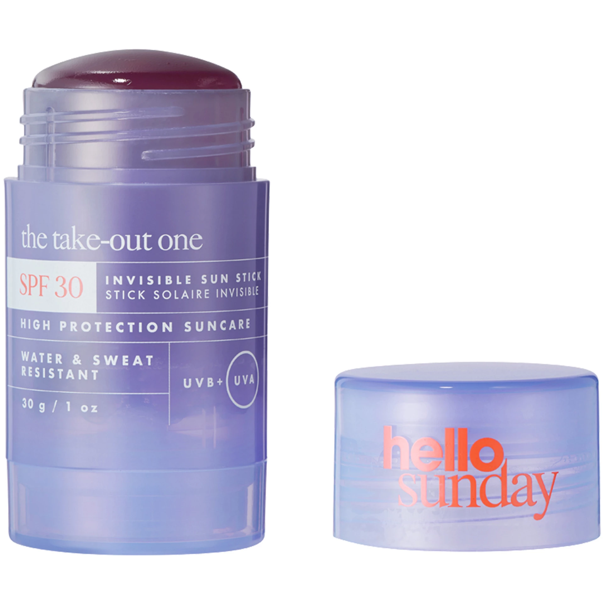 The Take-Out One - Láthatatlan naptej stift SPF 30 g - Hello Sunday