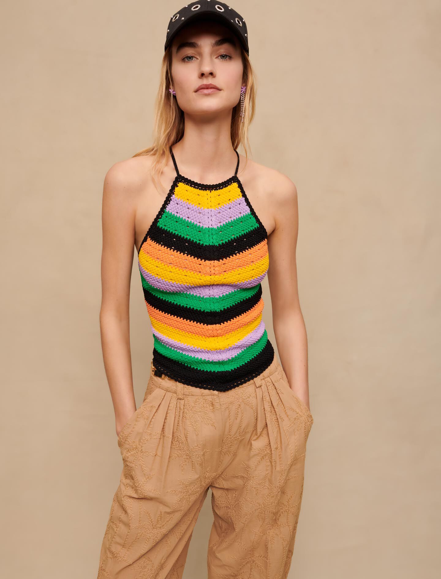 Tricou croșetat - Multicolor