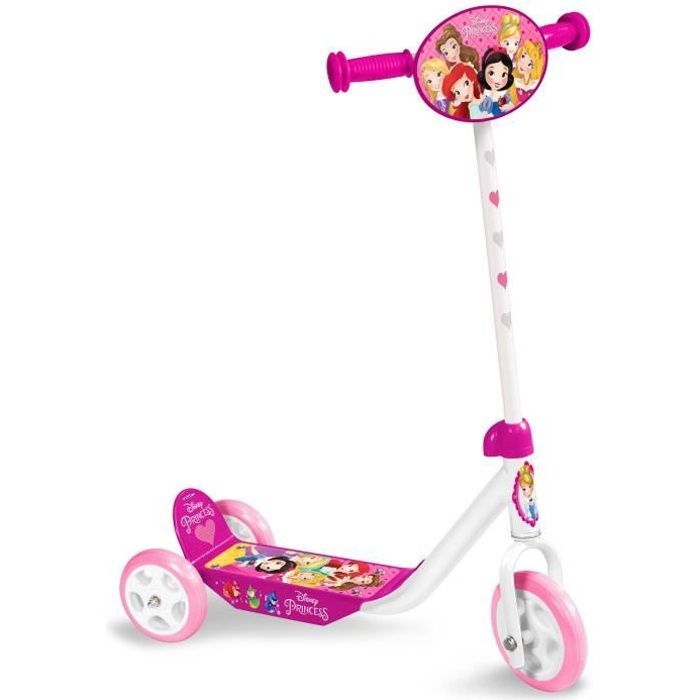 Dreirad-Scooter – STAMP – DISNEY PRINZESSINNEN – Höhenverstellbar – Rutschfeste Trittfläche