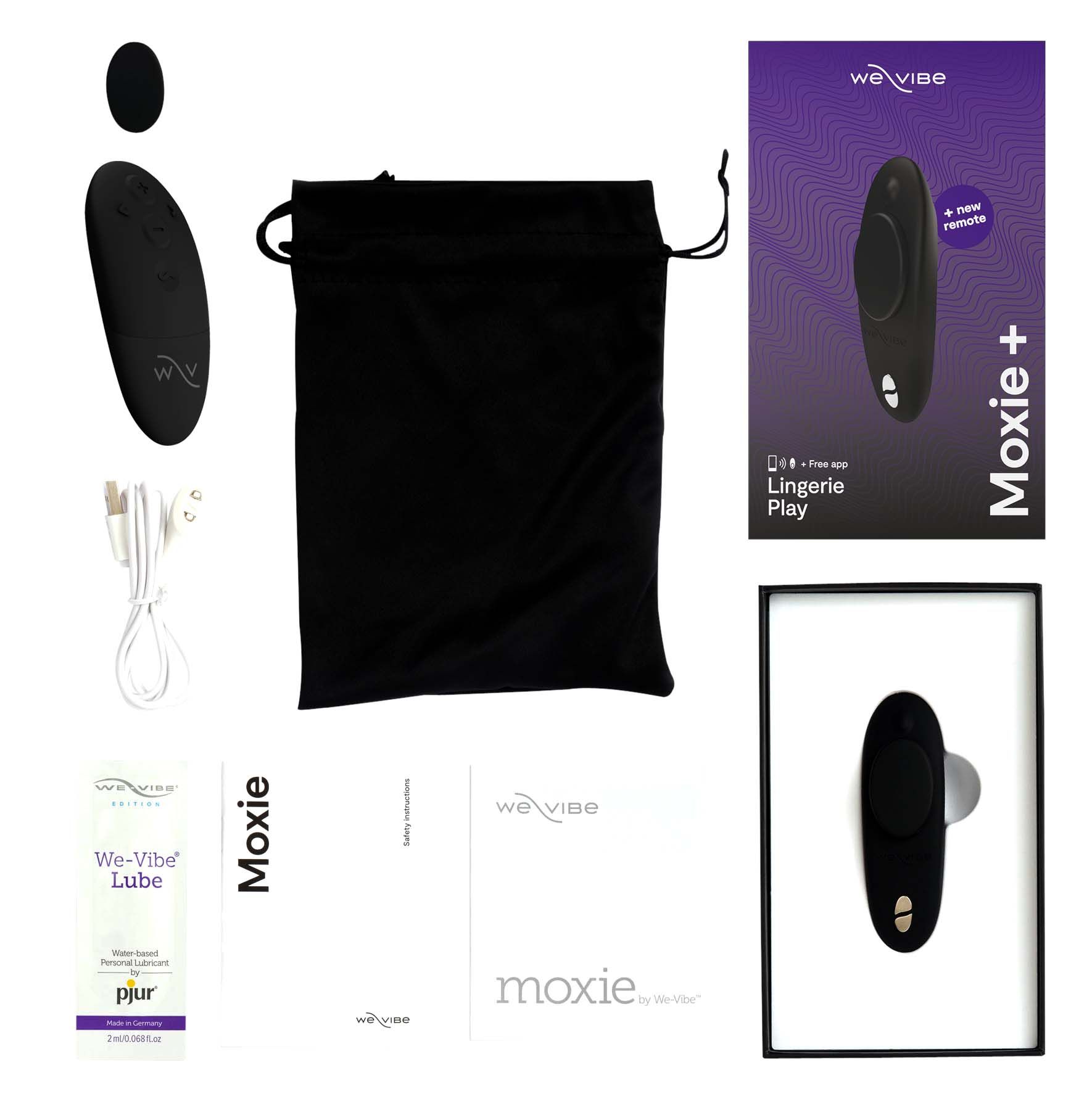 Vibrátory na stimuláciu klitorisu Moxie Satin Black
