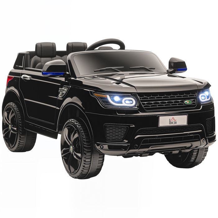 Children's Electric Ride-On Car - HOMCOM - 12V - Dual Motors - Spring Suspension, 2.4G Remote Control - Speeds 3 to 5 km/h - Black