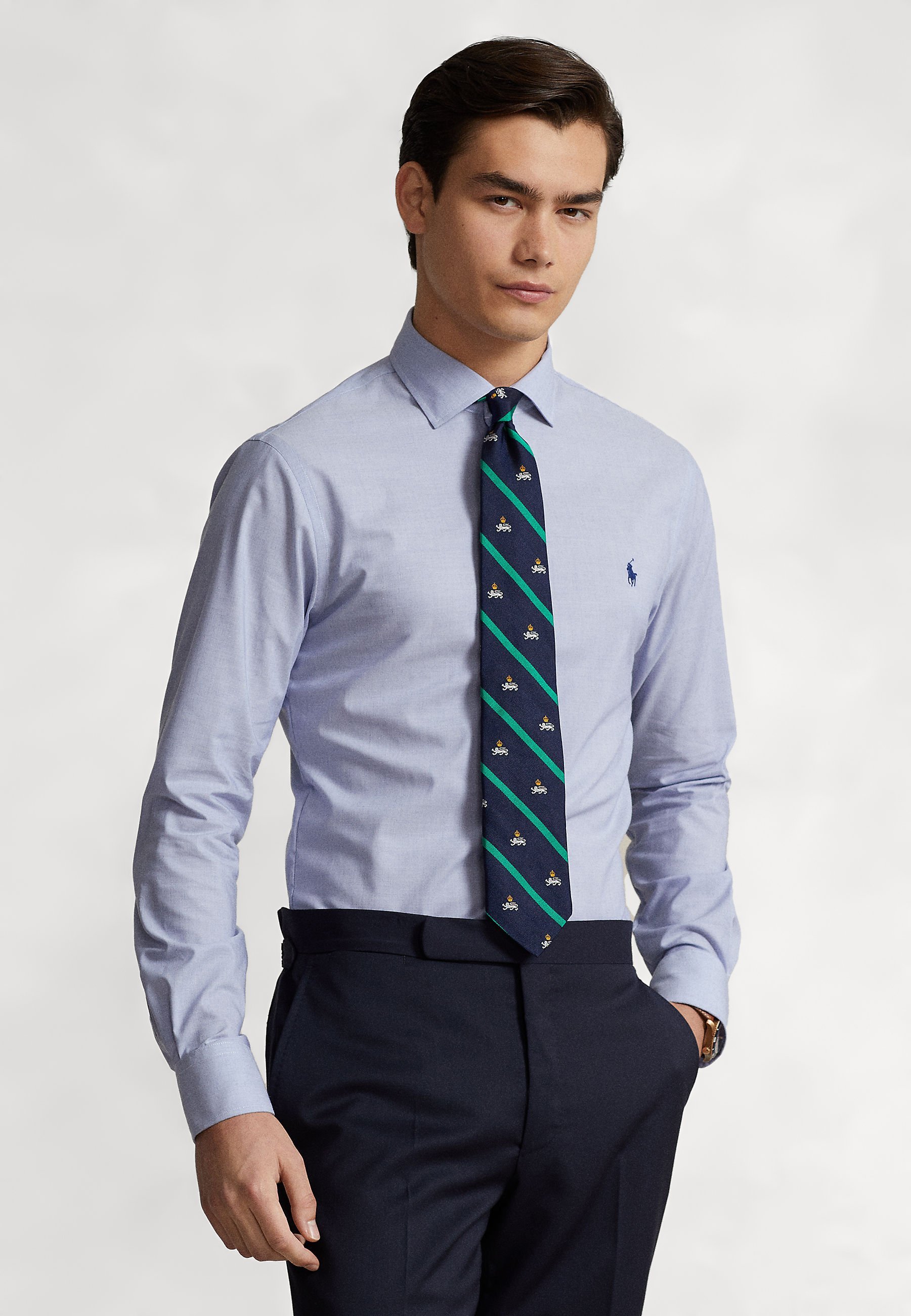 Polo Ralph Lauren Slim Fit Shirt - Formeel overhemd - lichtblauw/wit