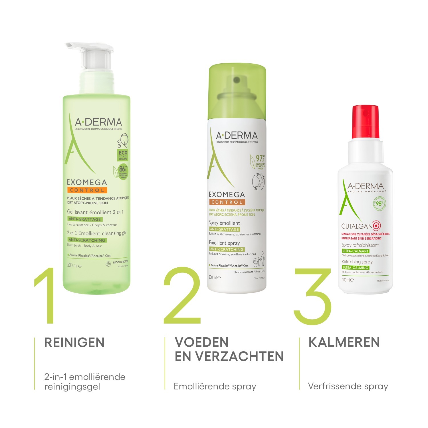 A-DERMA Exomega Control vlažilni sprej za telo - 200 ml