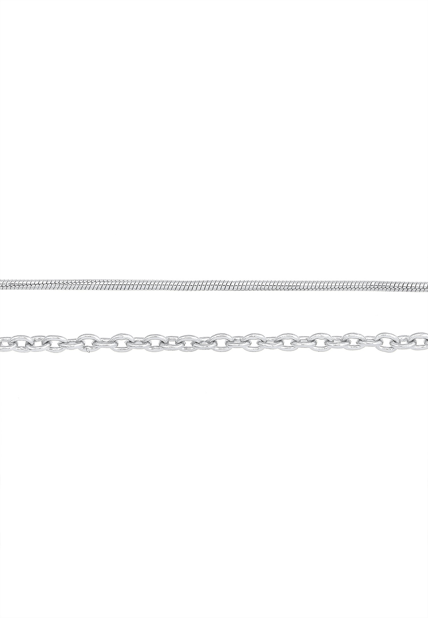 Elli Choker Chaîne d'Ancre Basic Collier Femme - (925/1000) Argent