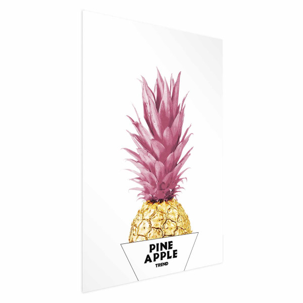 Plakat Złoty ananas 21x30 cm