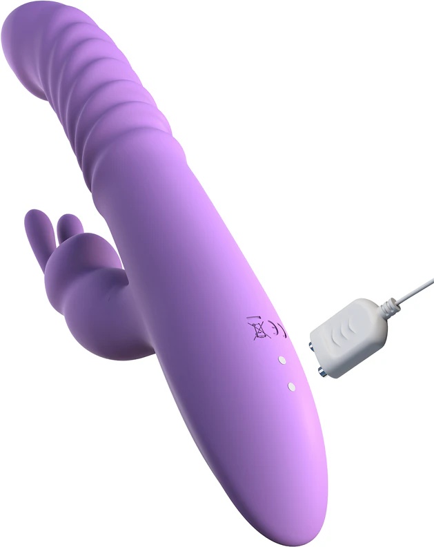 „Pipedream Fantasy For Her“ stumiantis silikoninis triušio formos vibratorius su klitorio stimuliatoriumi