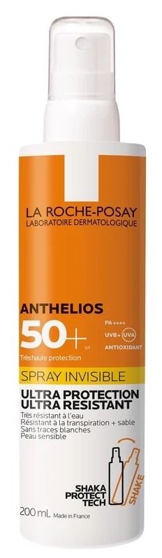 LA ROCHE POSAY La Roche Posay Anthelios SPF 50+ 200 ml Spray solaire invisible pour le corps