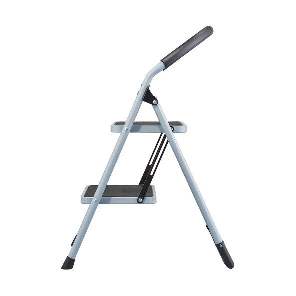 Folding step stool, 2-step, grey