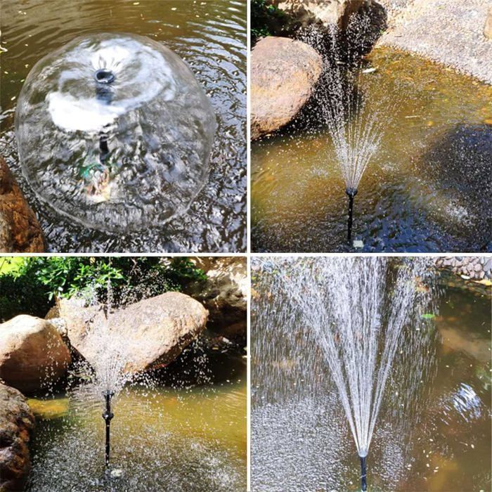 Bomba sumergible para estanques de 2000 l/h, 25 W, 220 V, con filtro LED, ecológica y silenciosa para uso en jardines.