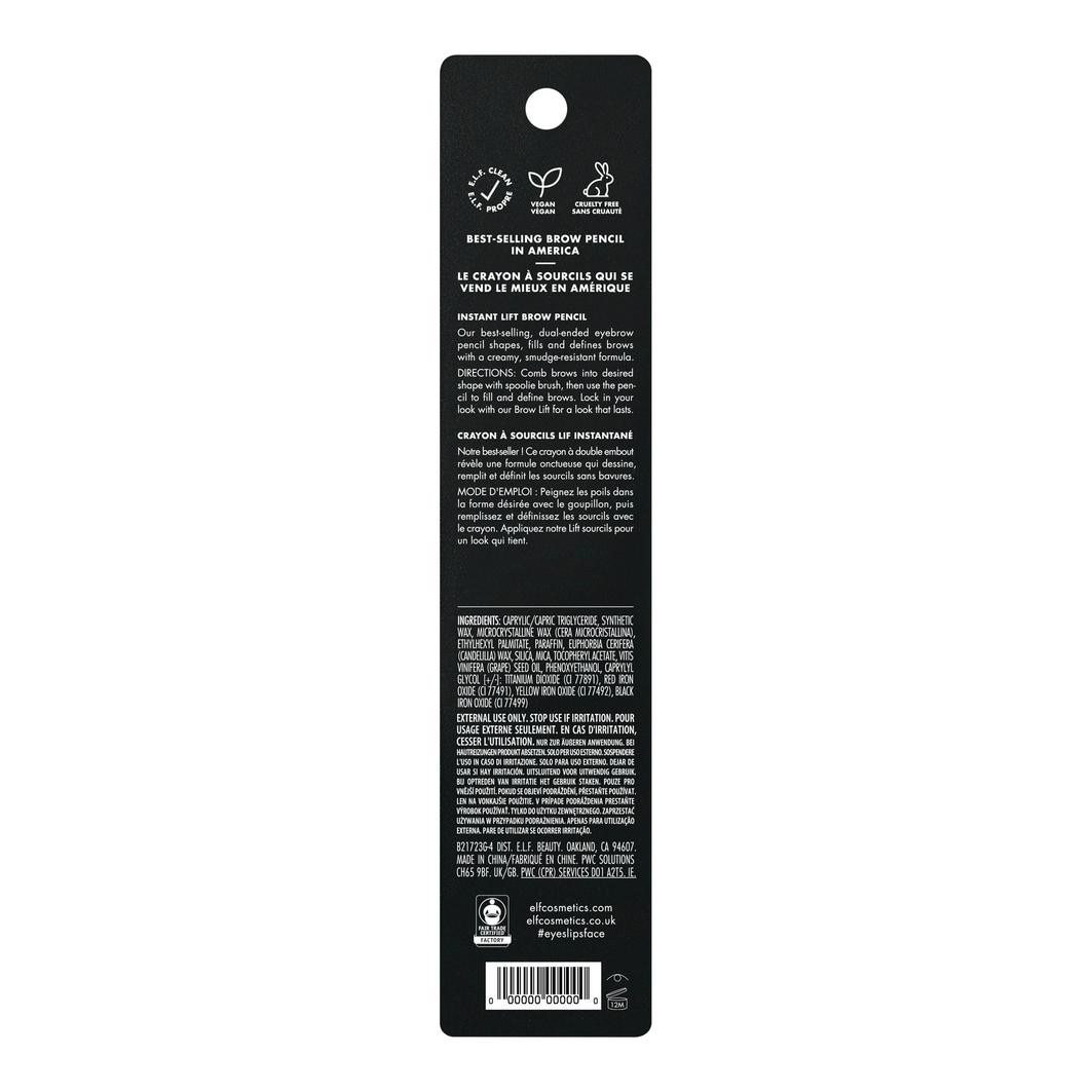 elf Cosmetics tūlītējas pacelšanas uzacu zīmulis - 0,17 g