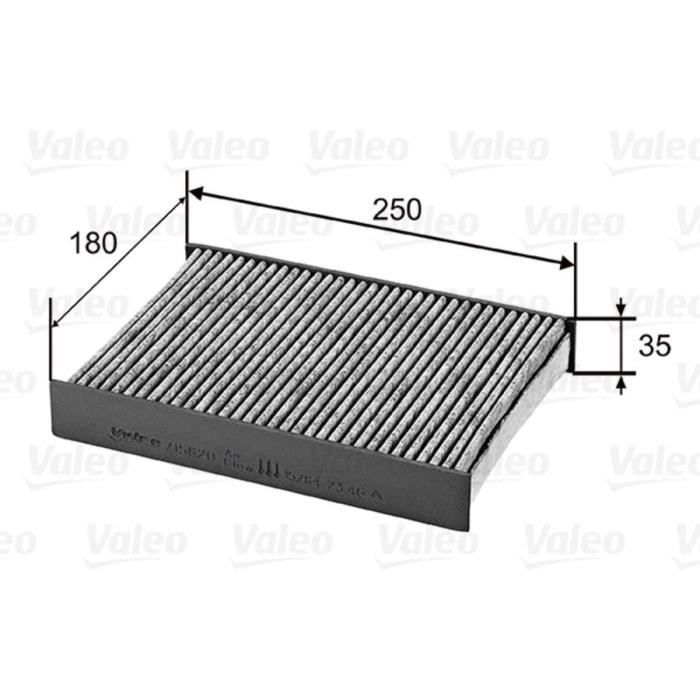 Filtro de aire de habitáculo para Renault Kadjar y Megane IV - VALEO - 715820