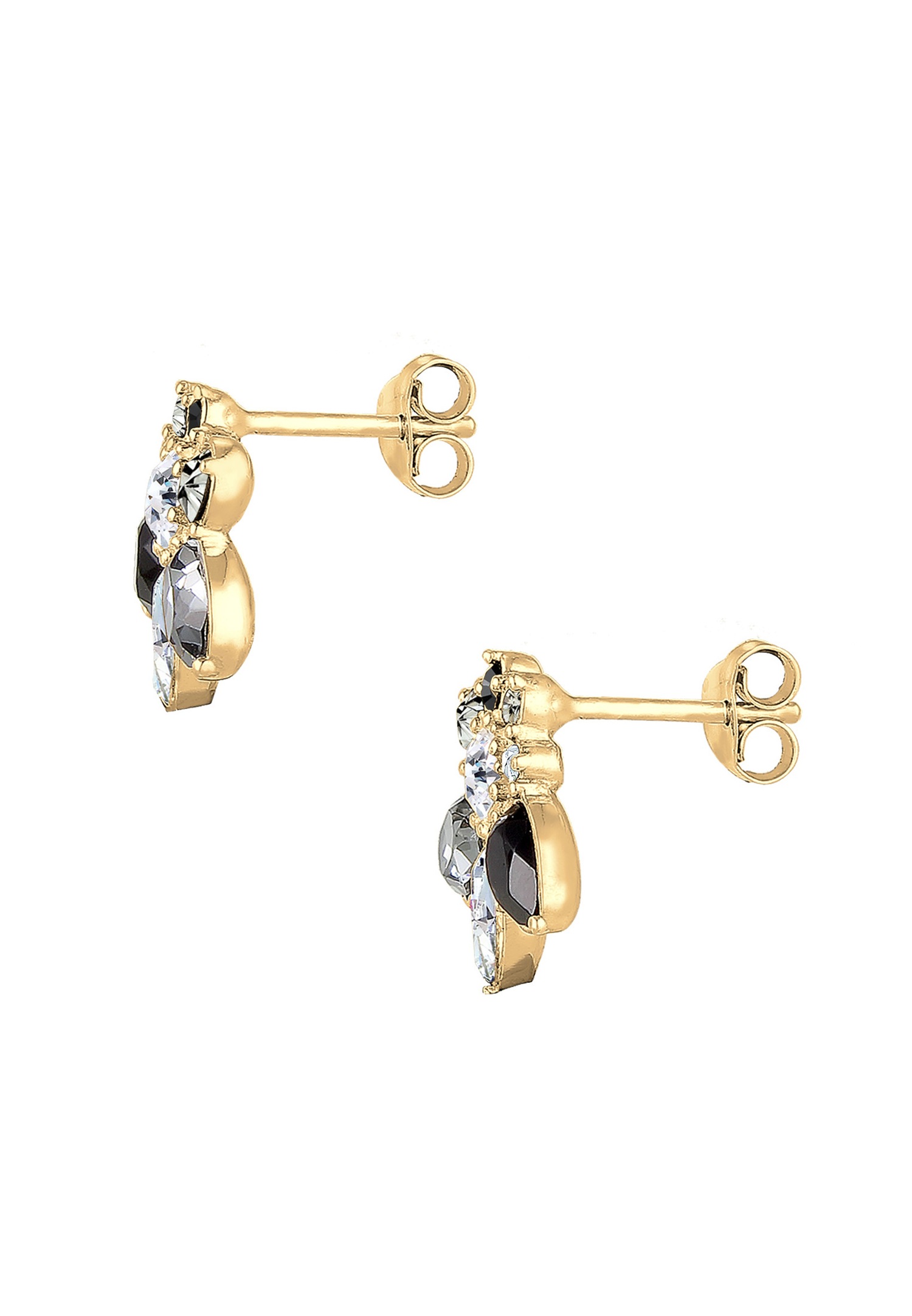 Elli PREMIUM Femmes déclaration plaquée or avec cristaux en argent sterling 925