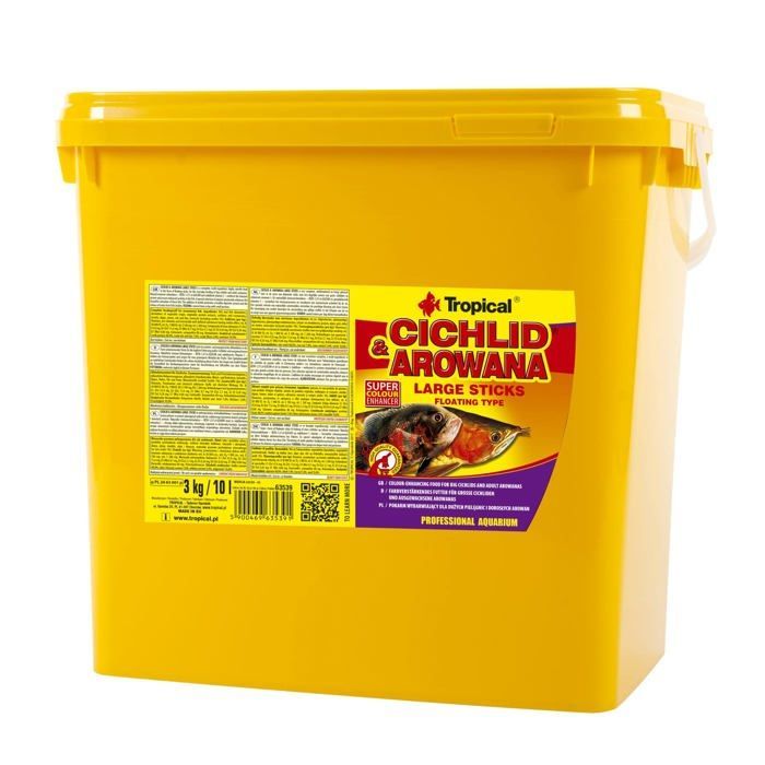 Mangime per pesci - TROPICALE - 63539 - Ciclidi - Arowana - Pellet con vitamina C