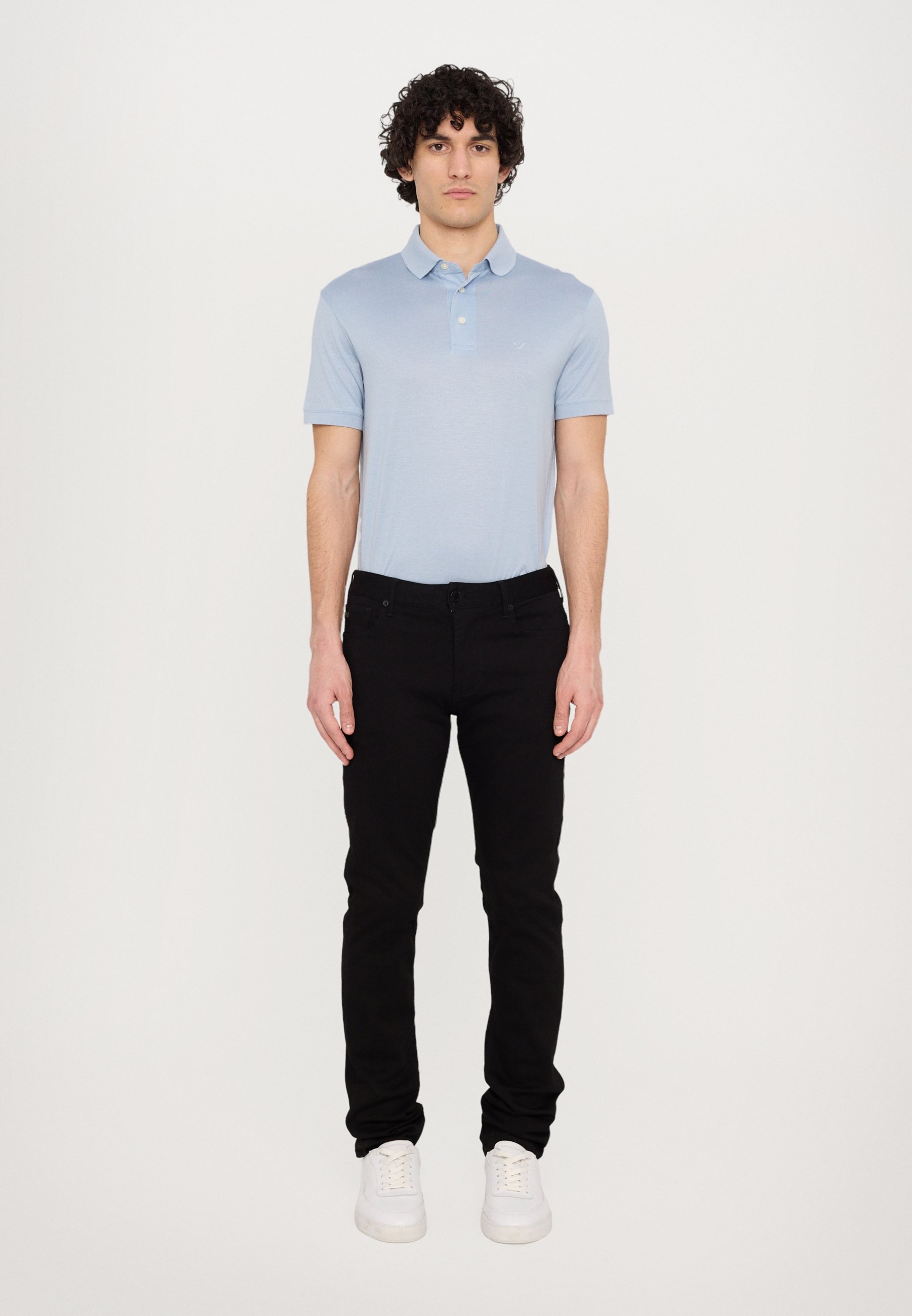 Emporio Armani POCKETS PANT - Slim-Fit-Jeans - schwarzer Denim