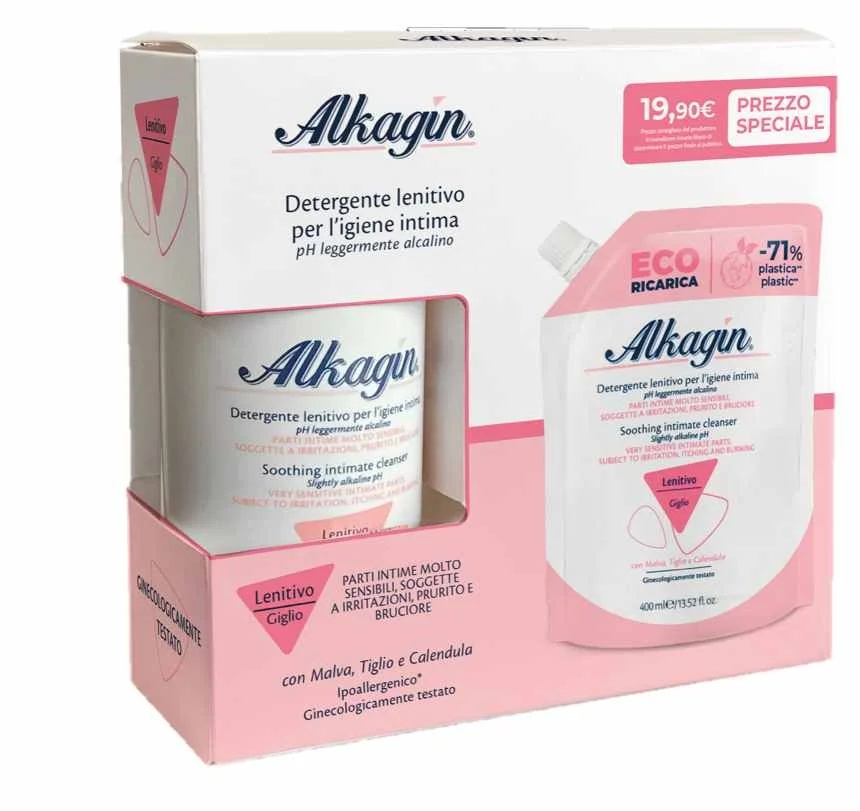 ALKAGIN Detergente calmante Alkagin pH 7 400 ml + recambio