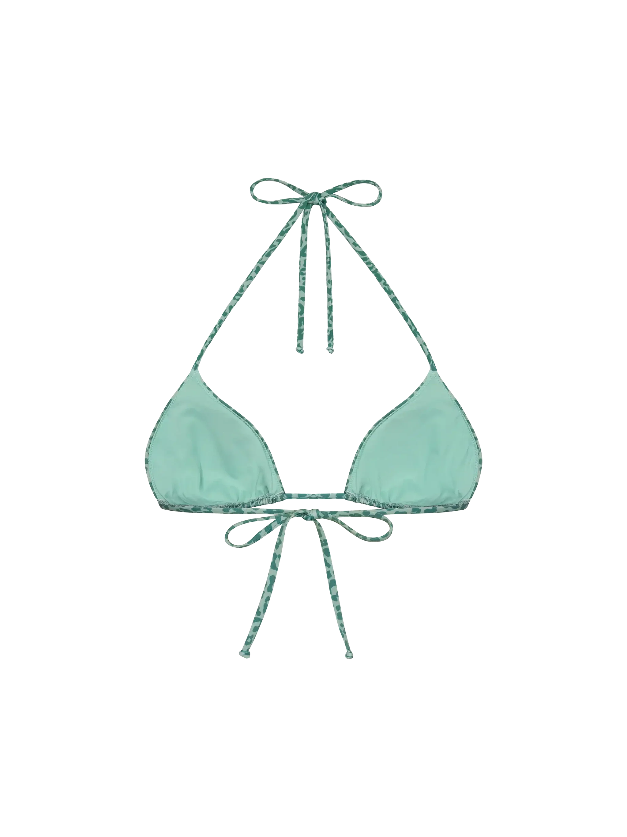 Haut de bikini triangle Leah à imprimé animal pastel
