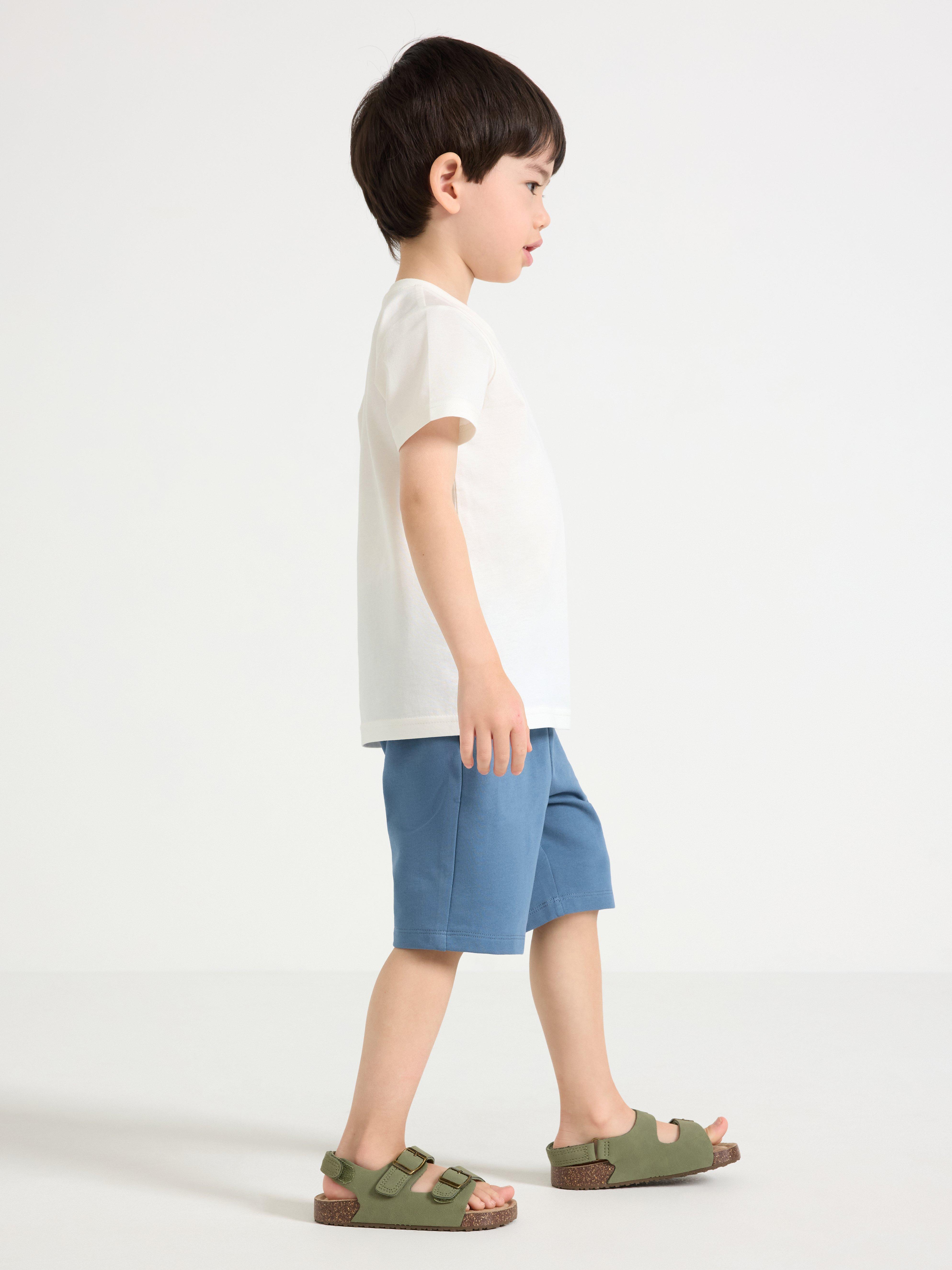 Short en tricot bleu poussiéreux (lot de 2)