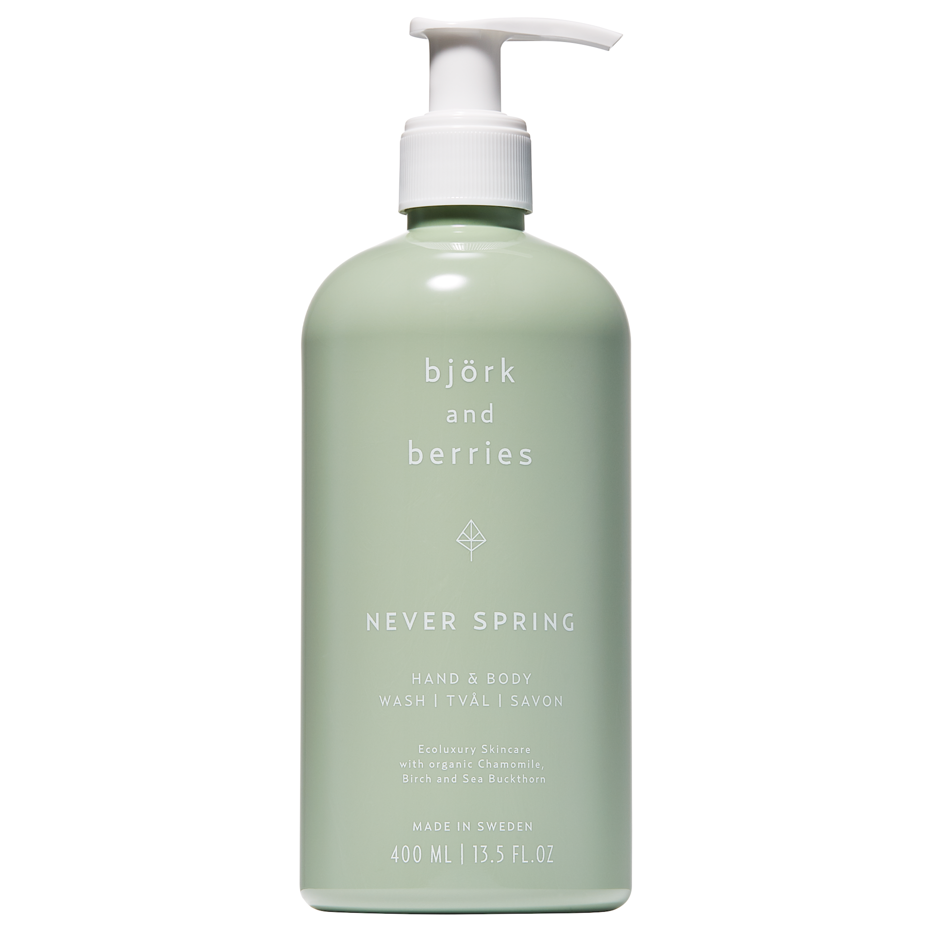 Never Spring Mydło do rąk i ciała 400 ml - Brzoza i jagody
