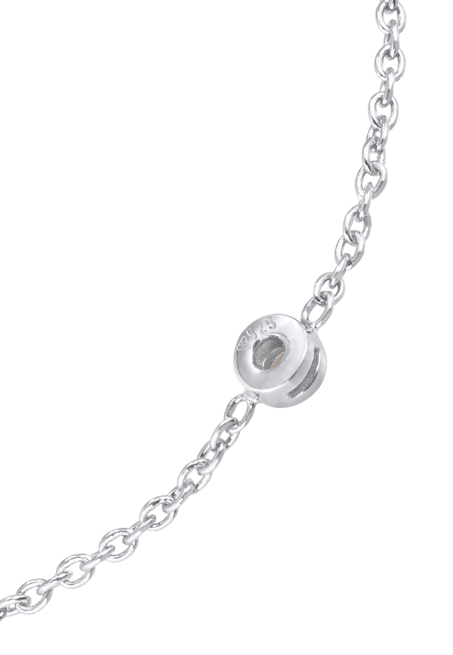 Elli DIAMONDS Salière-poivrière solitaire filigrane pour femme avec diamant (0,11 ct.) ajustable en argent sterling 925