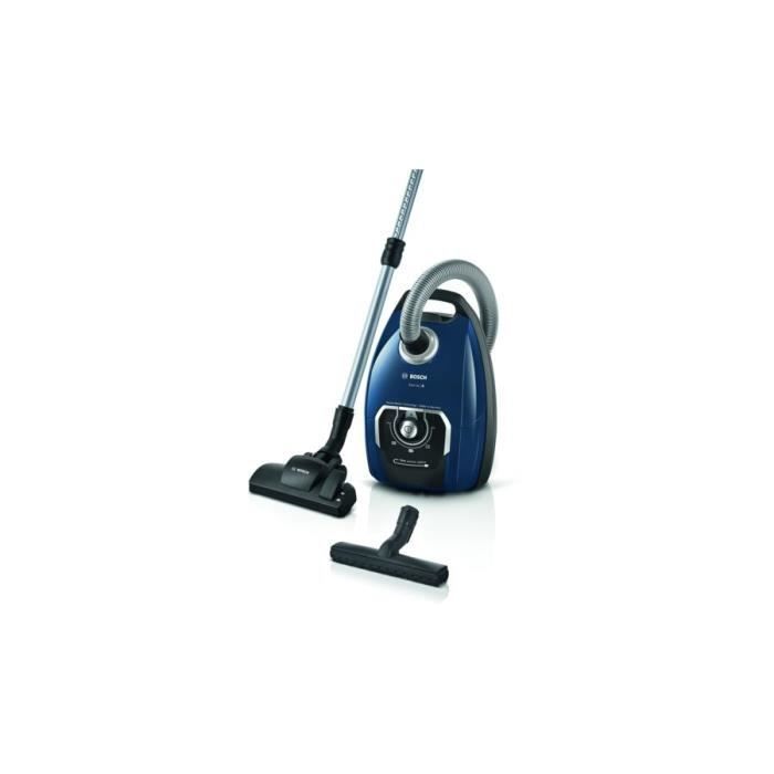 Aspirateur réservoir cylindrique - BOSCH - BGB75X494 - 650 W - Filtre allergène - Sac à poussière