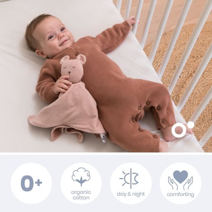 doomoo You&Me Baby Comforter - Reversible and Soothing Comforter - Comes with 2 Bodies to Carry the Parent's Scent, Pink