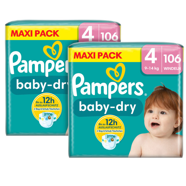 Baby Dry, 4. třída Maxi, maxi balení, sada 2 kusů