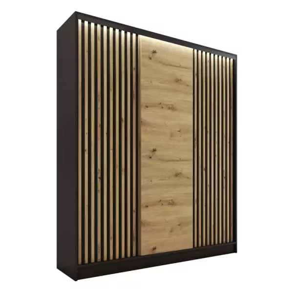 Szafa przesuwna z lamelami 150 cm LOFT artisan