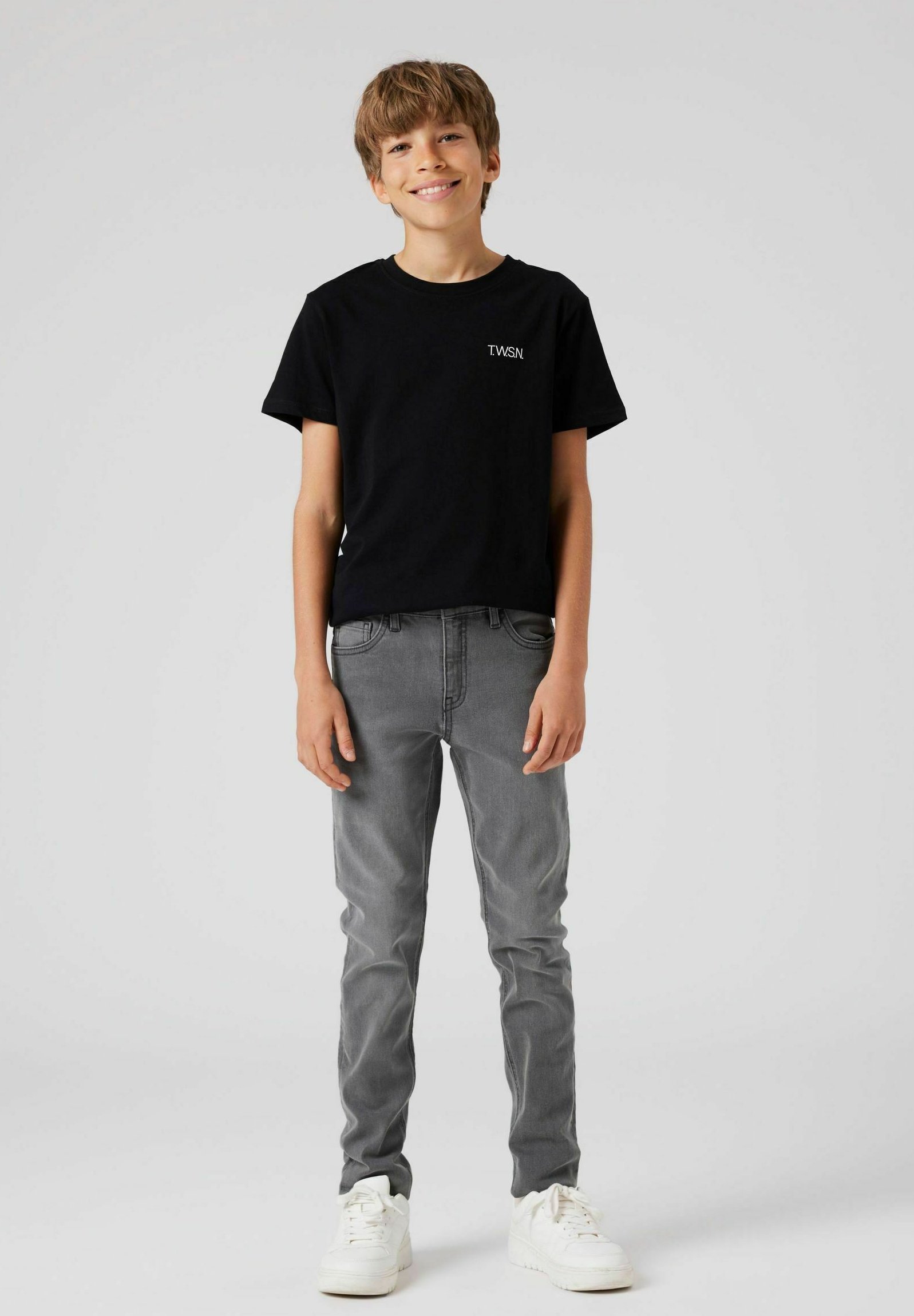 TWO SOON Slim fit jeans - middengrijs denim