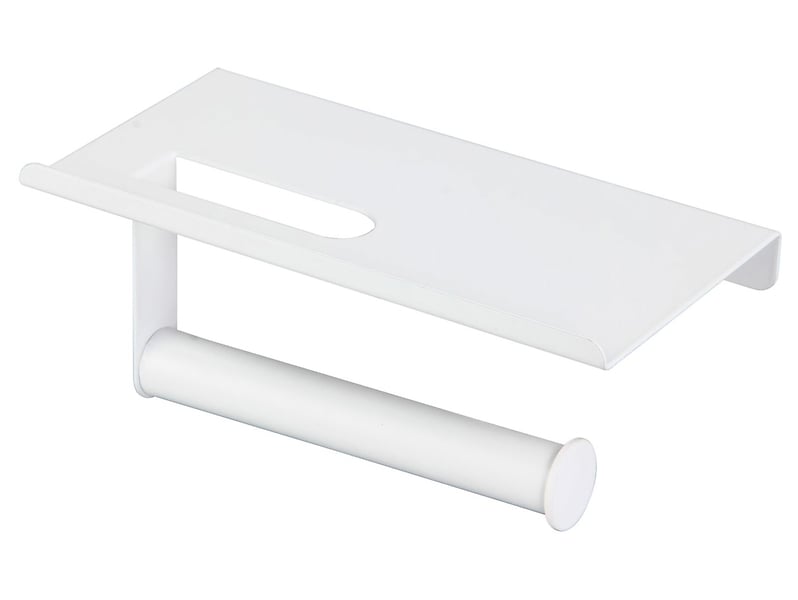 Wieszak na papier toaletowy Spare metalowy biały