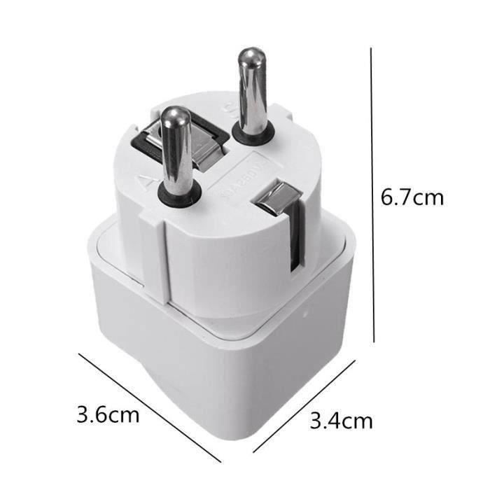 Adaptador de corriente universal ZISONIX - 250V - 10A - Para viajes internacionales