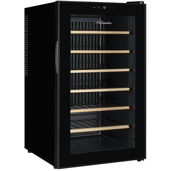 Cantinetta portabottiglie - LA SOMMELIERE - 28SILENCE - 28 bottiglie - Classe F - 43 x 49,5 x 72,8 cm - Nero