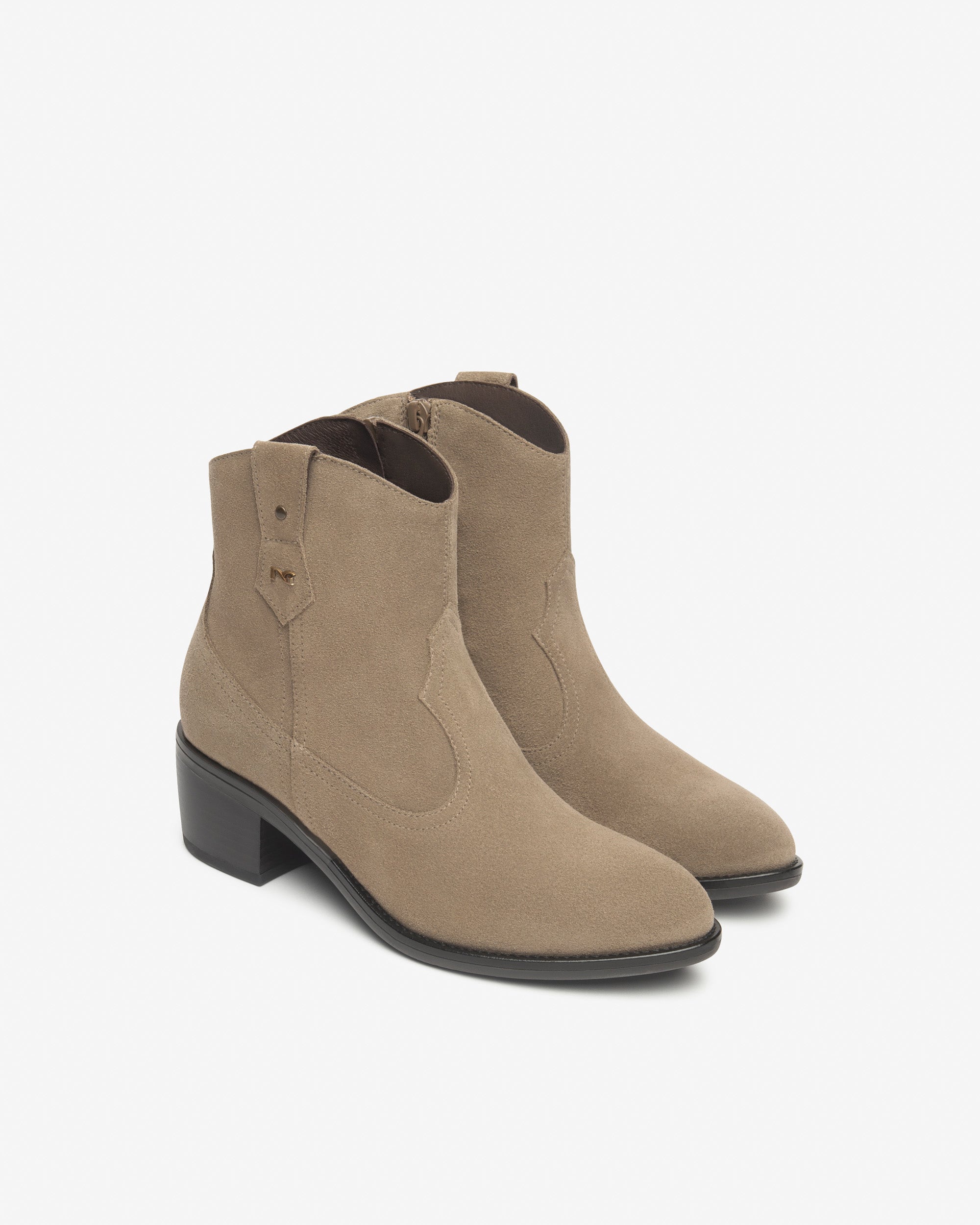  Damen-Wildlederstiefeletten
