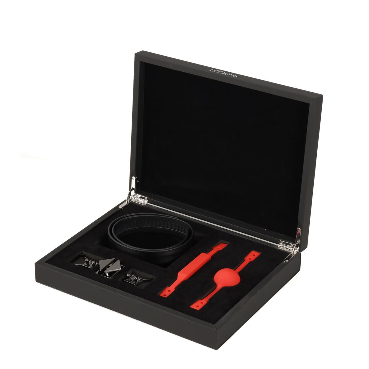 Ensemble bâillon et morsure Lockink Noir