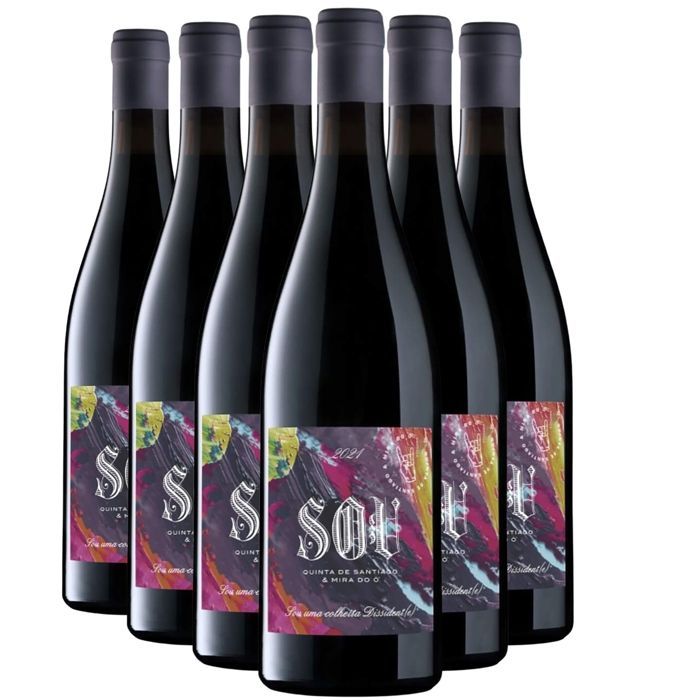Quinta de Santiago e Mira do O Sou Dissidante 2021 - Vinho Verde - Red Wine from Portugal (6x75cl)