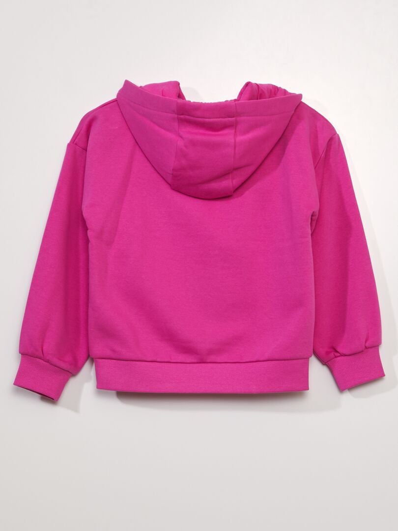 Zware fleece hoodie - ROZE