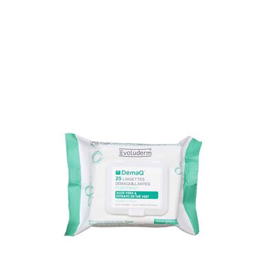 Evoluderm DémaQ Lingettes Démaquillantes Fraicheur virkistävät meikinpoistopyyhkeet 25 kpl 25 kpl