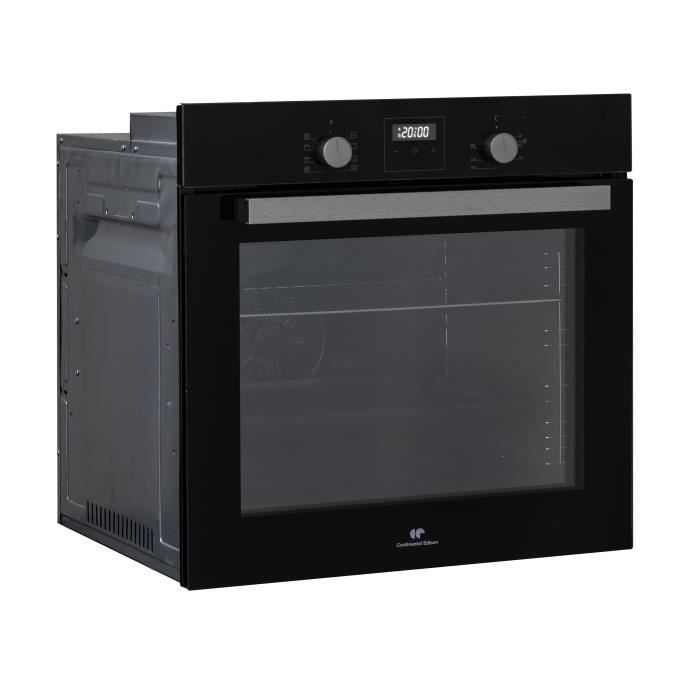 Forno catalitico da incasso ventilato - CONTINENTAL EDISON - F80CBIX - Nero e acciaio inox - L59,5 x A59,6 x P54,68 cm