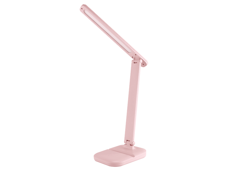 Lampka biurkowa Zet LED z tworzywa sztucznego różowa