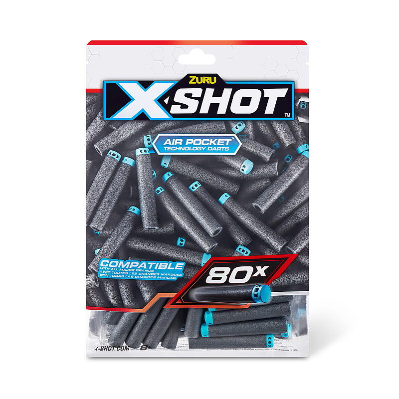 Paquete de 80 dardos X-Shot, X-shot