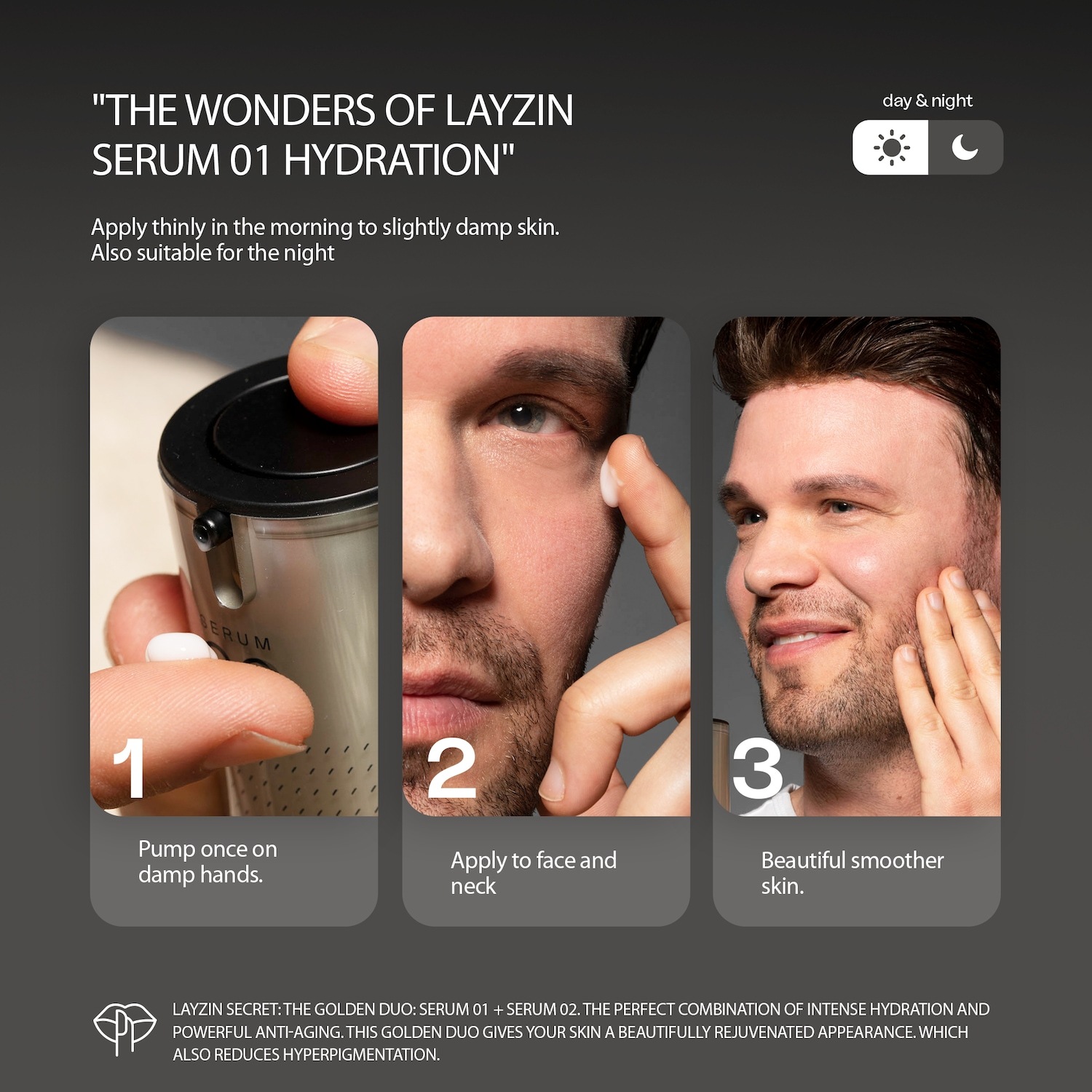 LAYZIN hidratantni serum SERUM 01 – Serum s hijaluronskom kiselinom za intenzivnu hidratantnu njegu – 30 ml