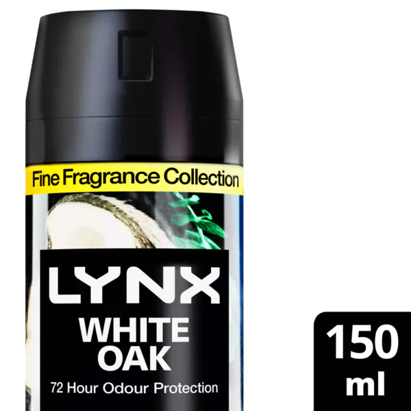 Desodorante corporal premium Lynx Fine Fragrance Roble Blanco 150 ml