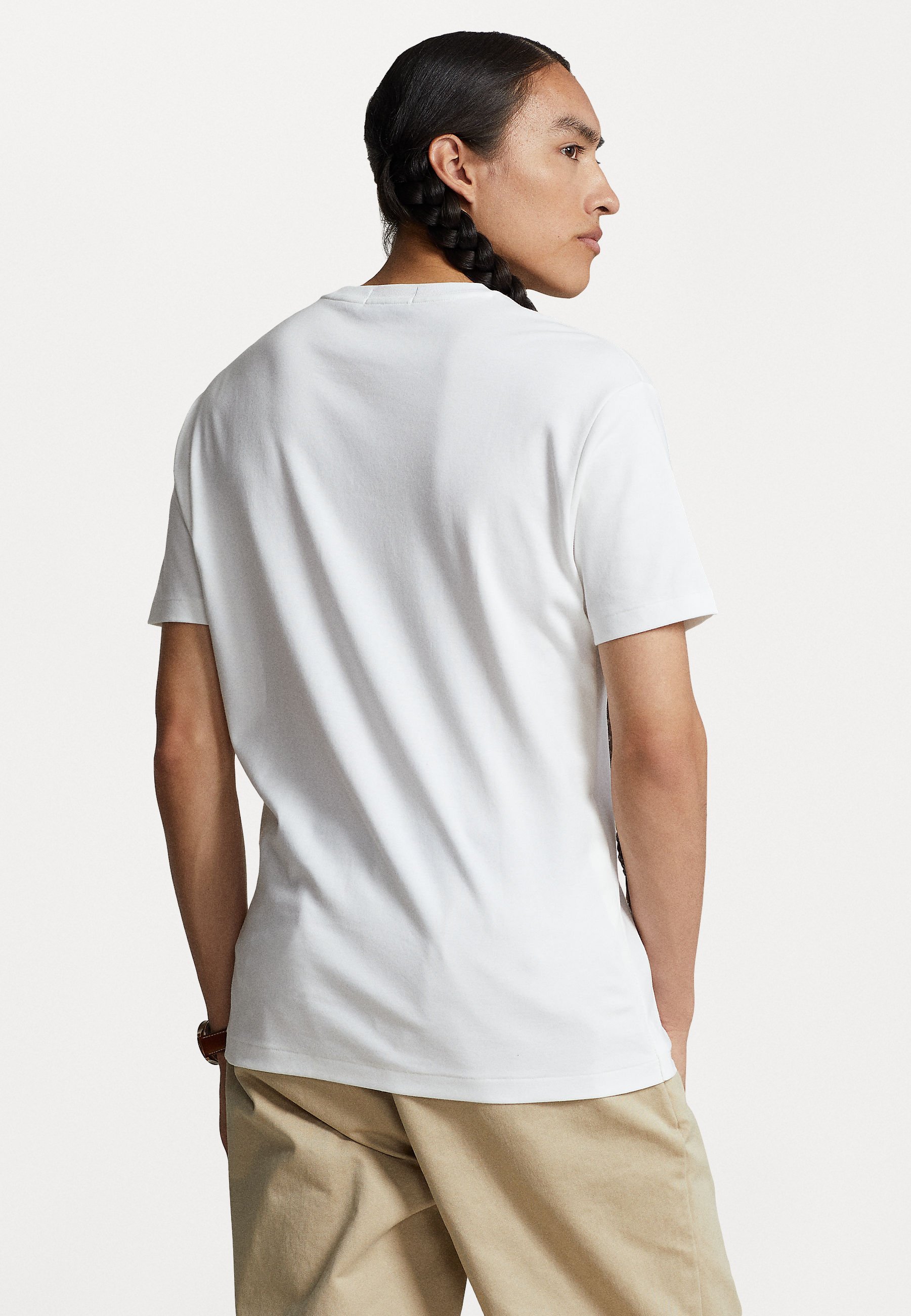 Polo Ralph Lauren T-shirt CUSTOM SLIM FIT in morbido cotone - T-shirt basic - bianca