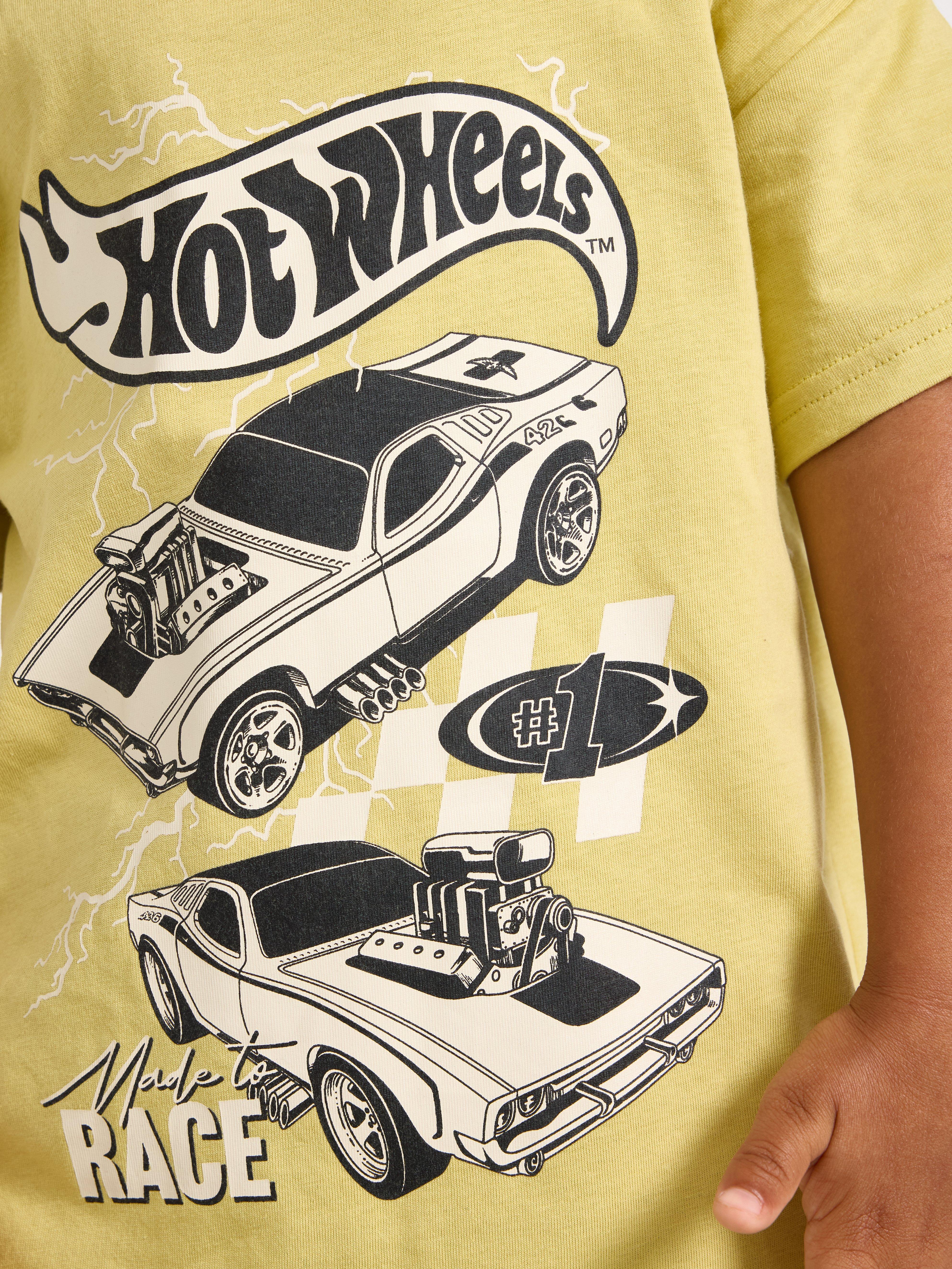 Camiseta Hot Wheels Verde Claro Acinzentado