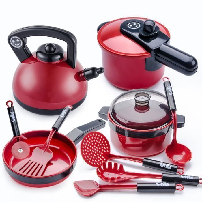Ustensiles de Cuisine Enfant,Ensemble de cuisson,Jouet Cuisine Dinette Fruit Plastique Enfant,Accessoire Cuisine, Dinette-ECTEATOY