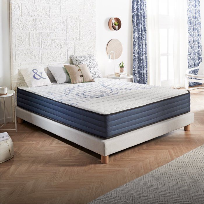 Dream Komfort Matratze 160 x 200 cm – 26 cm – Blaue Latex-Technologie und HR-Memory-Schaum – Wendbar – 7 Zonen – Mittelfest