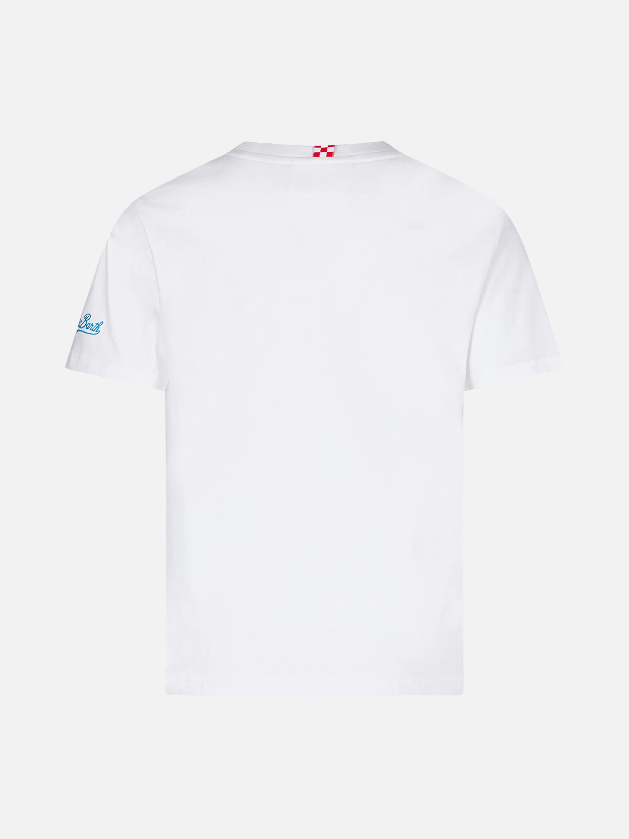 T-shirt da bambino in cotone con stampa St. Barth Padel Club