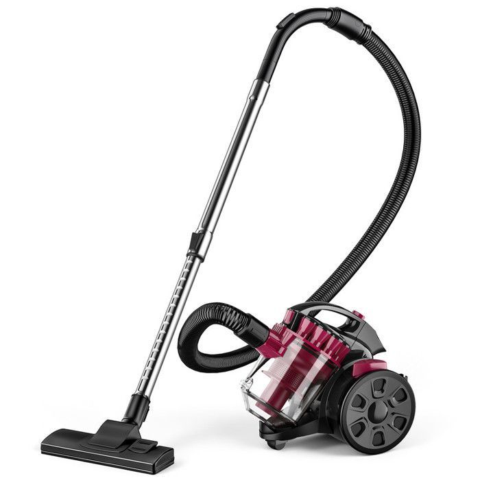 Aspirateur Sans Sac Puissant 2600W 1.5L – Nettoyeur De Sols, Canapés, Tapis Avec Accessoires Multiples, Fil 5M, Silencieux, Durable