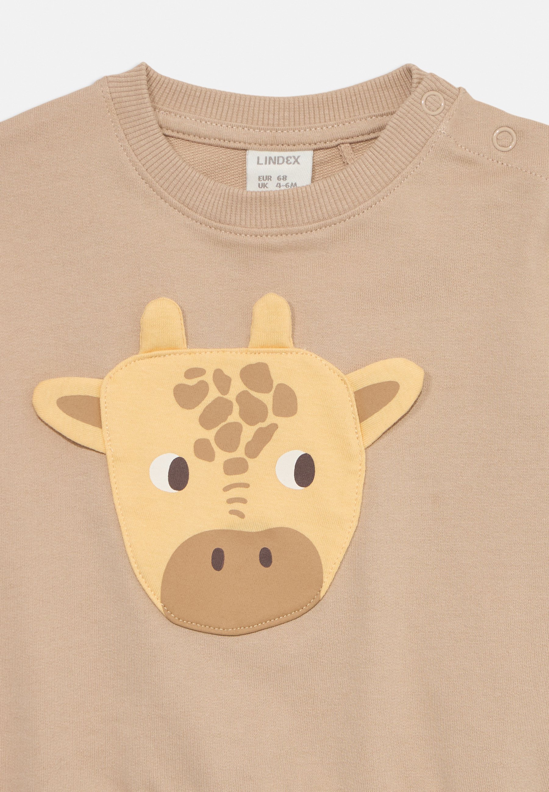 Felpa Lindex GIRAFFE APPLIQUE UNISEX - beige