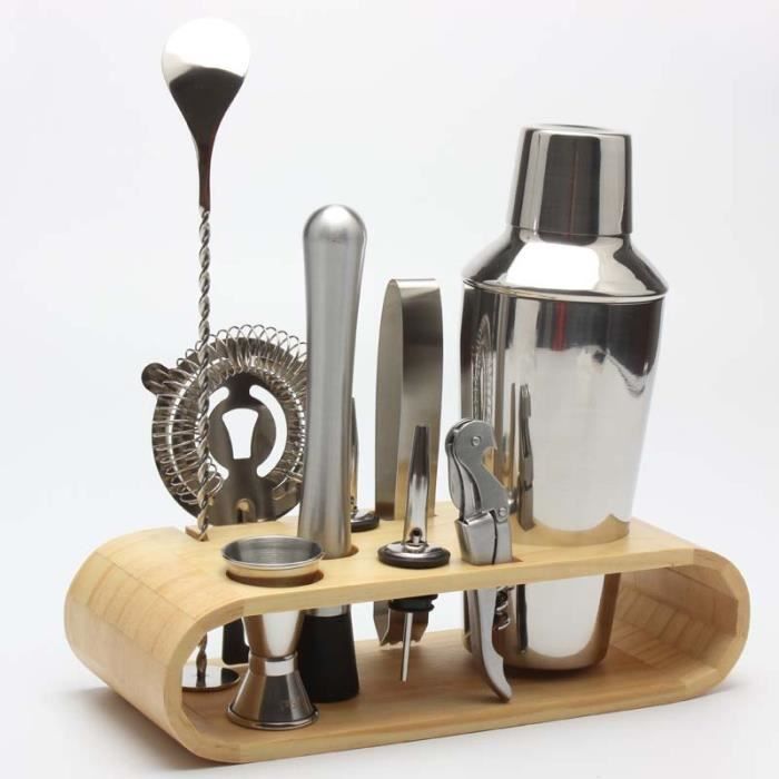 Kit de herramientas para coctelería - TEMPSA - 10 piezas - Acero inoxidable - 750 ml - Apto para lavavajillas