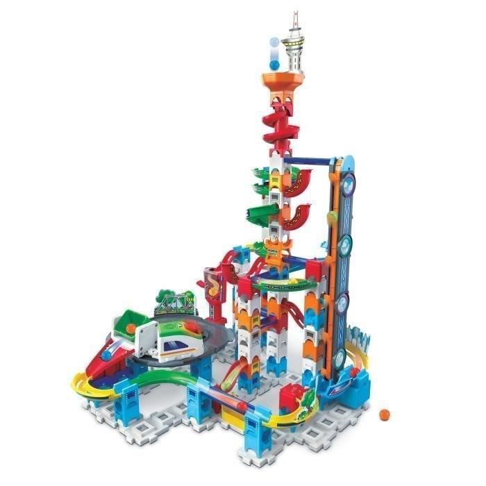 VTECH MARBLE RUSH Kugelbahn – SUPER SKY TOWER SET XL300E – 143 Teile – Für Kinder ab 4 Jahren